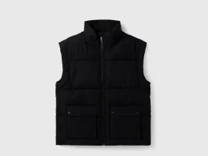 Boy's Regular Fit Solid Puffer Jacket