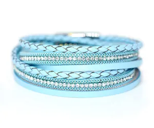 Braided Blue Sparkly Bracelet
