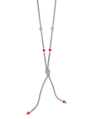 Brighton- Meridian Two Tone Petite Y Necklace