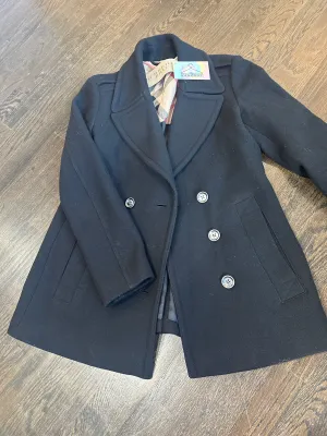 Burberry Black Wool classic" PeaCoat
