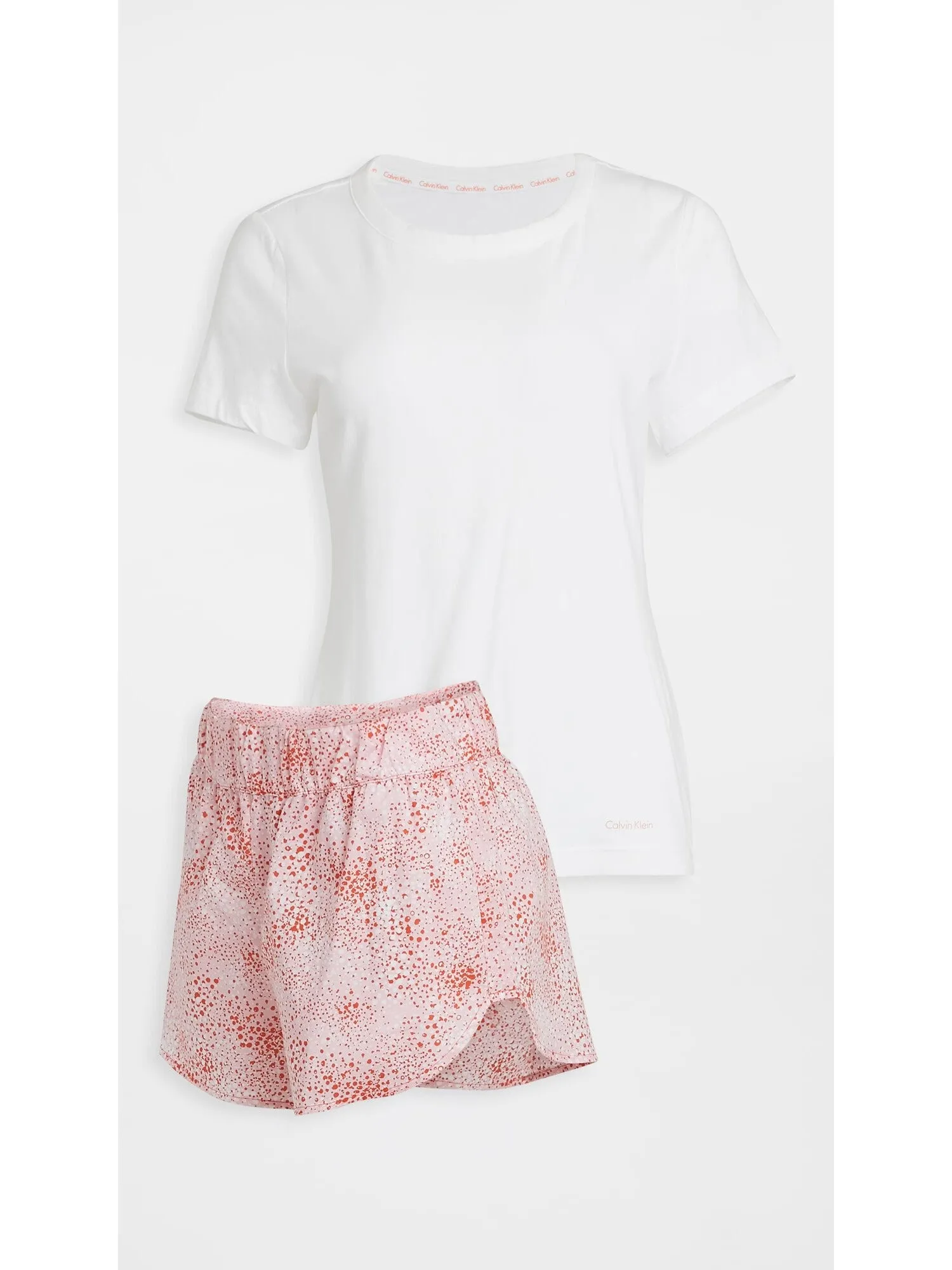 CALVIN KLEIN Pink Solid Everyday Pajamas