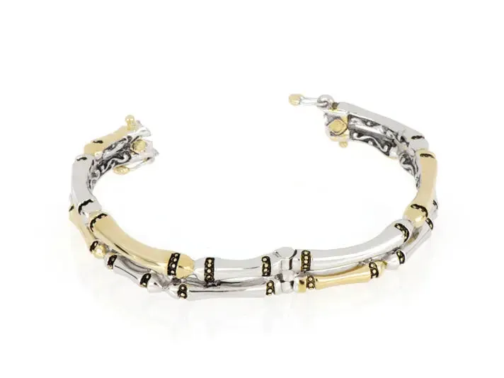 Canias Original Collection - Two-Row Hinged Bangle Bracelet