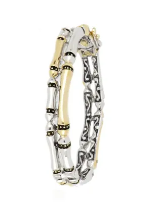 Canias Original Collection - Two-Row Hinged Bangle Bracelet