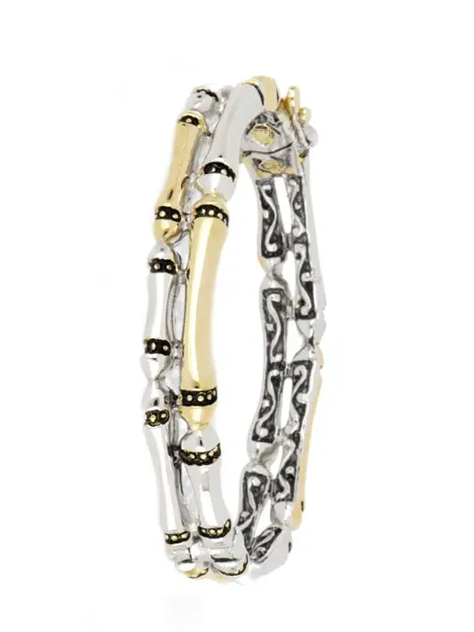 Canias Original Collection - Two-Row Hinged Bangle Bracelet