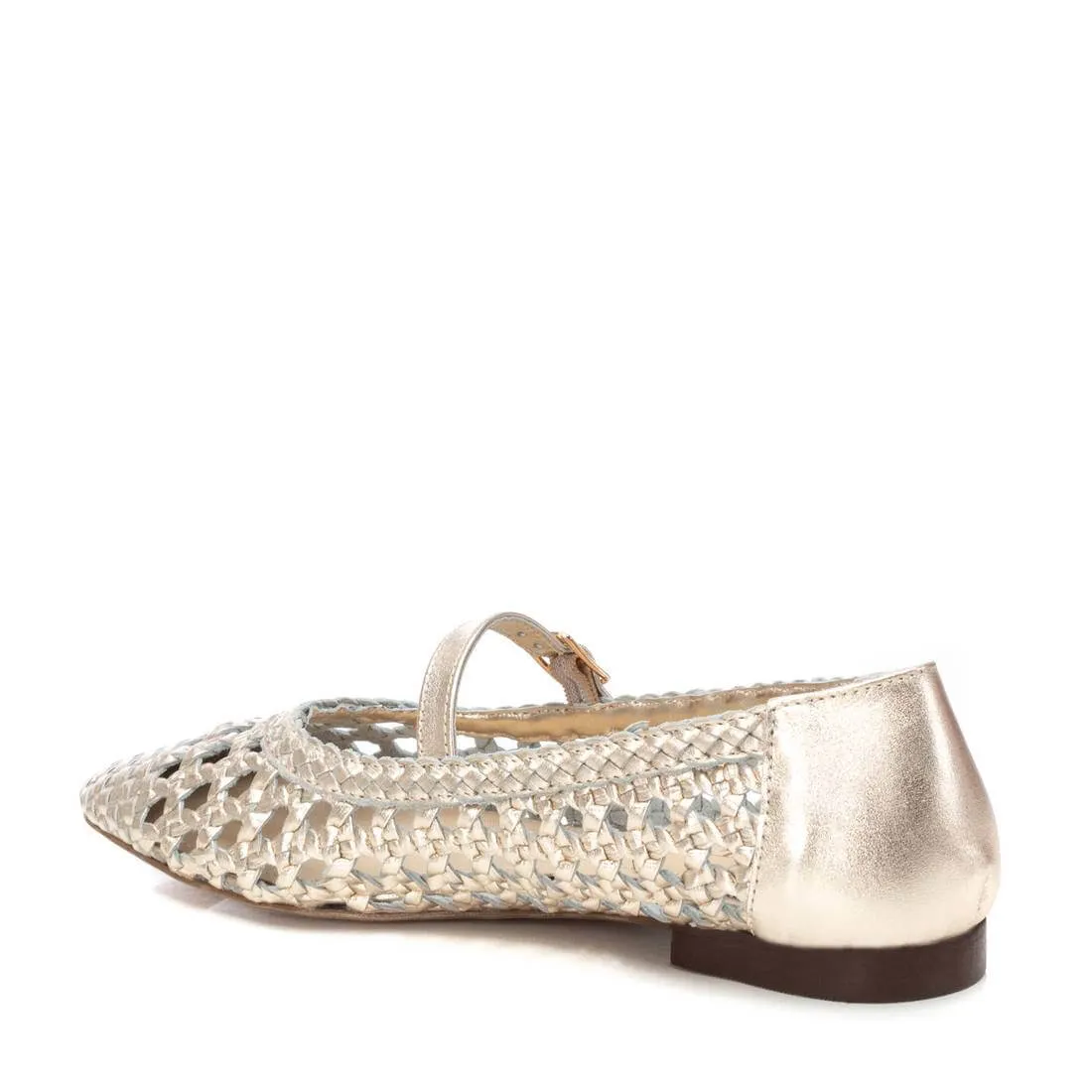 Carmela Gold Woven Leather Pumps