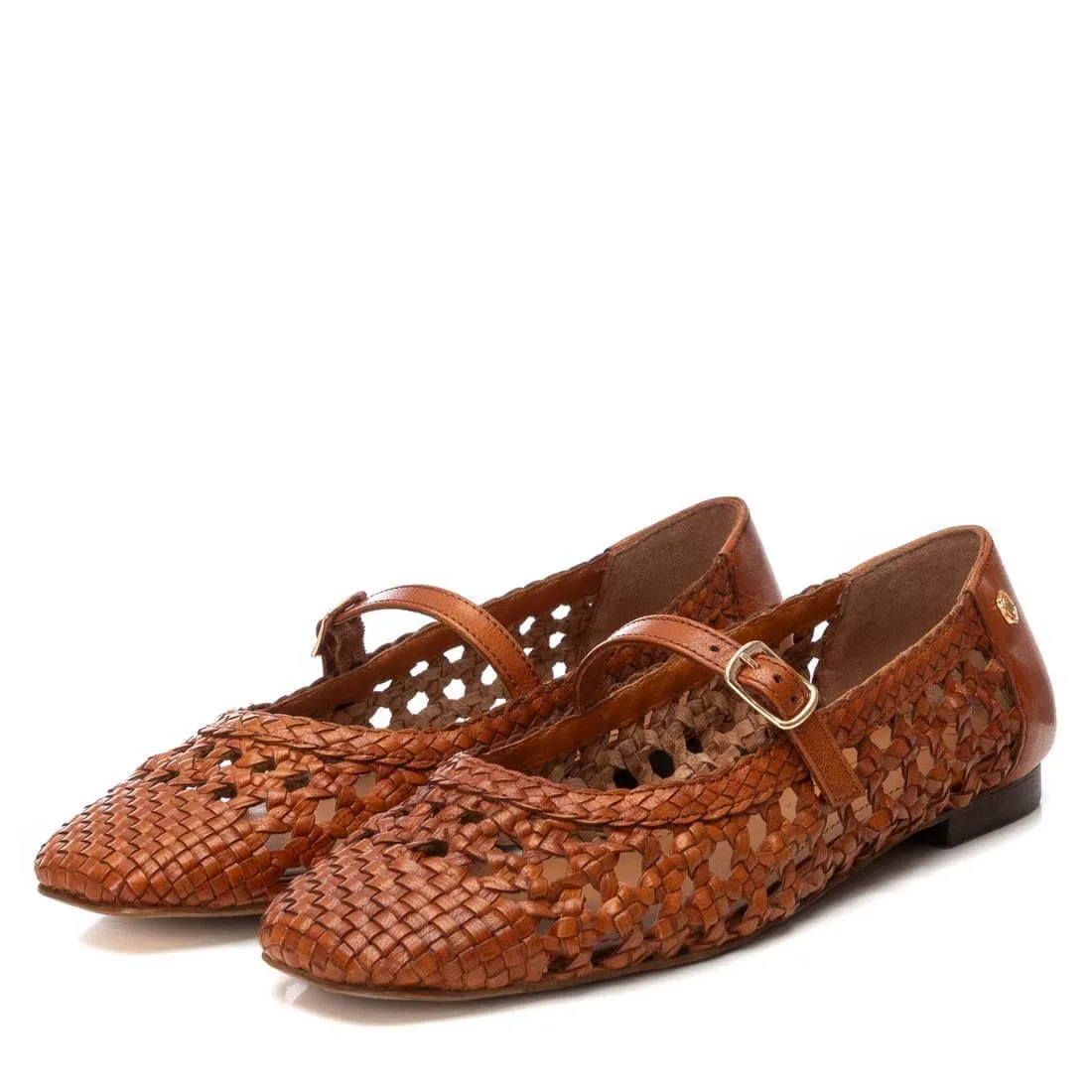 Carmela Tan Woven Leather Pumps