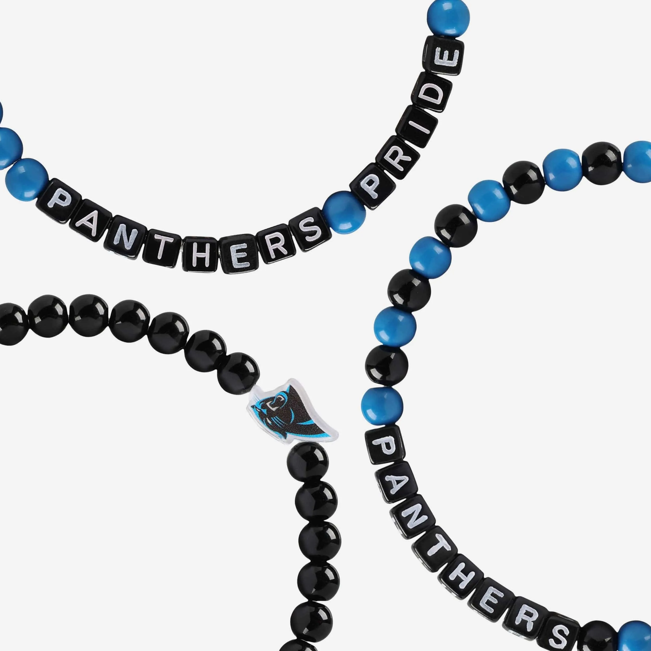 Carolina Panthers 3 Pack Beaded Friendship Bracelet