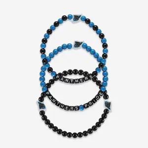 Carolina Panthers 3 Pack Beaded Friendship Bracelet