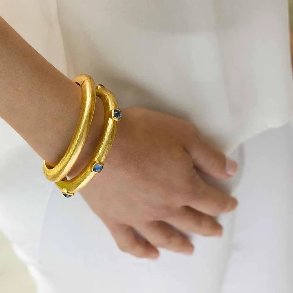 Catalina Hinged Bangle- Gemstones