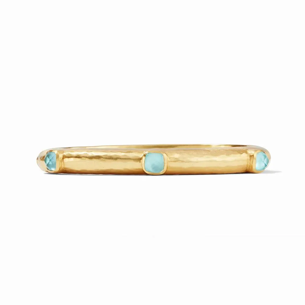 Catalina Hinged Bangle- Gemstones