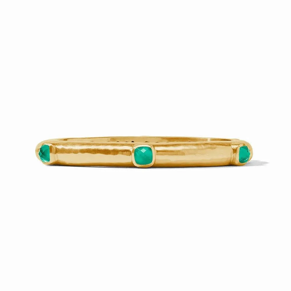 Catalina Hinged Bangle- Gemstones