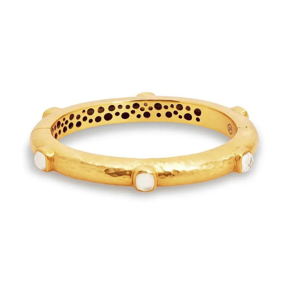 Catalina Hinged Bangle- Gemstones
