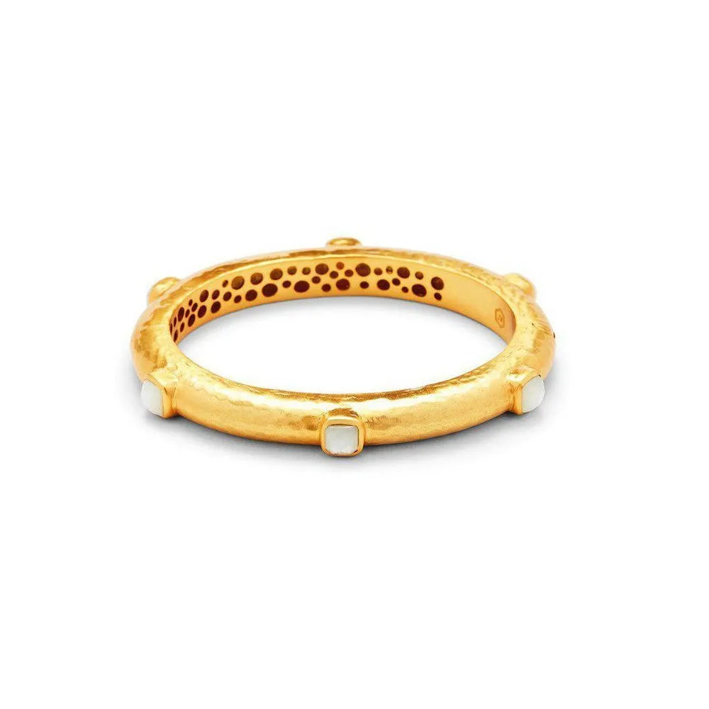 Catalina Hinged Bangle- Gemstones
