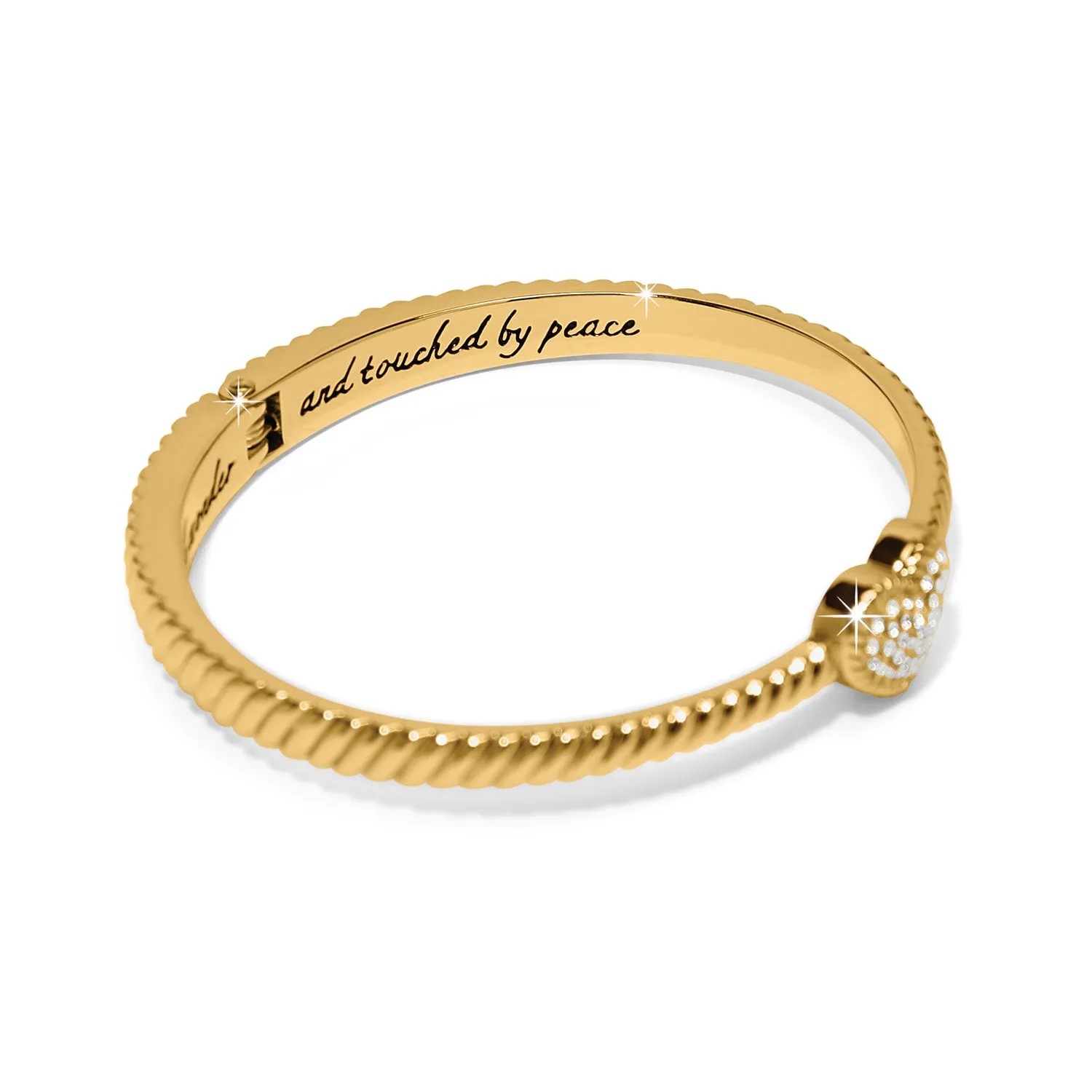 Celestia Heart Hinged Bangle - JF0319