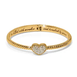 Celestia Heart Hinged Bangle - JF0319