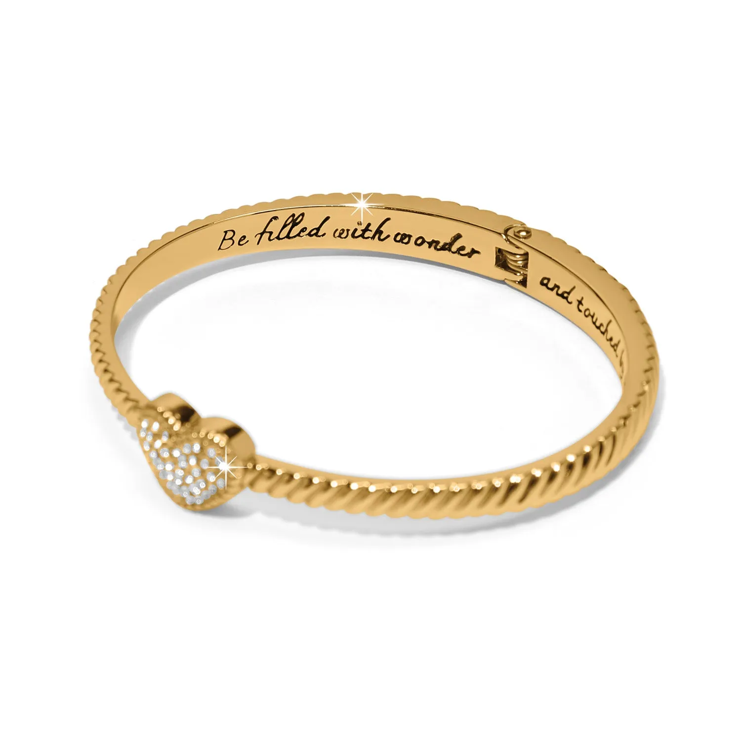 Celestia Heart Hinged Bangle - JF0319