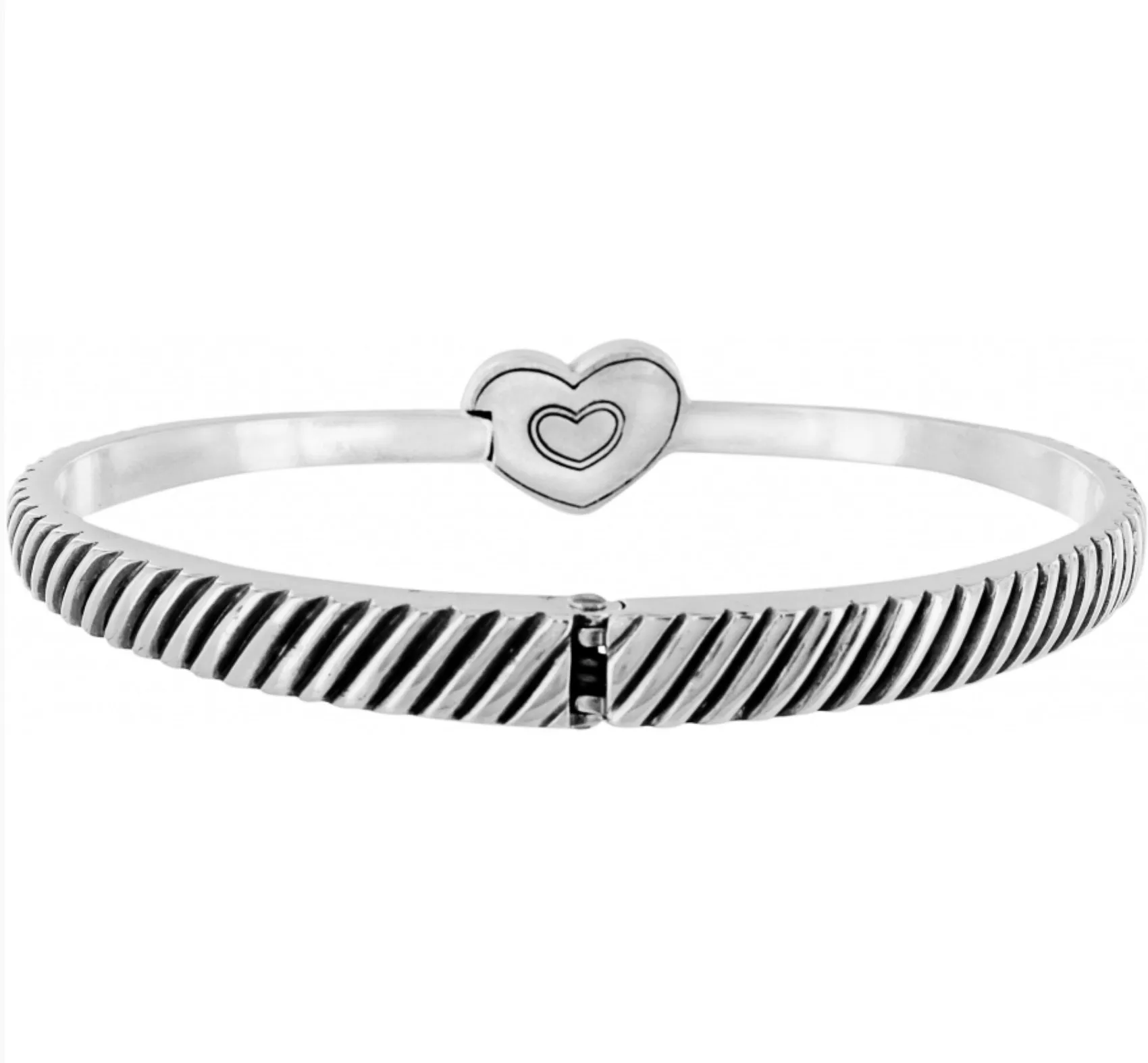 Celestial Heart Hinged Bangle