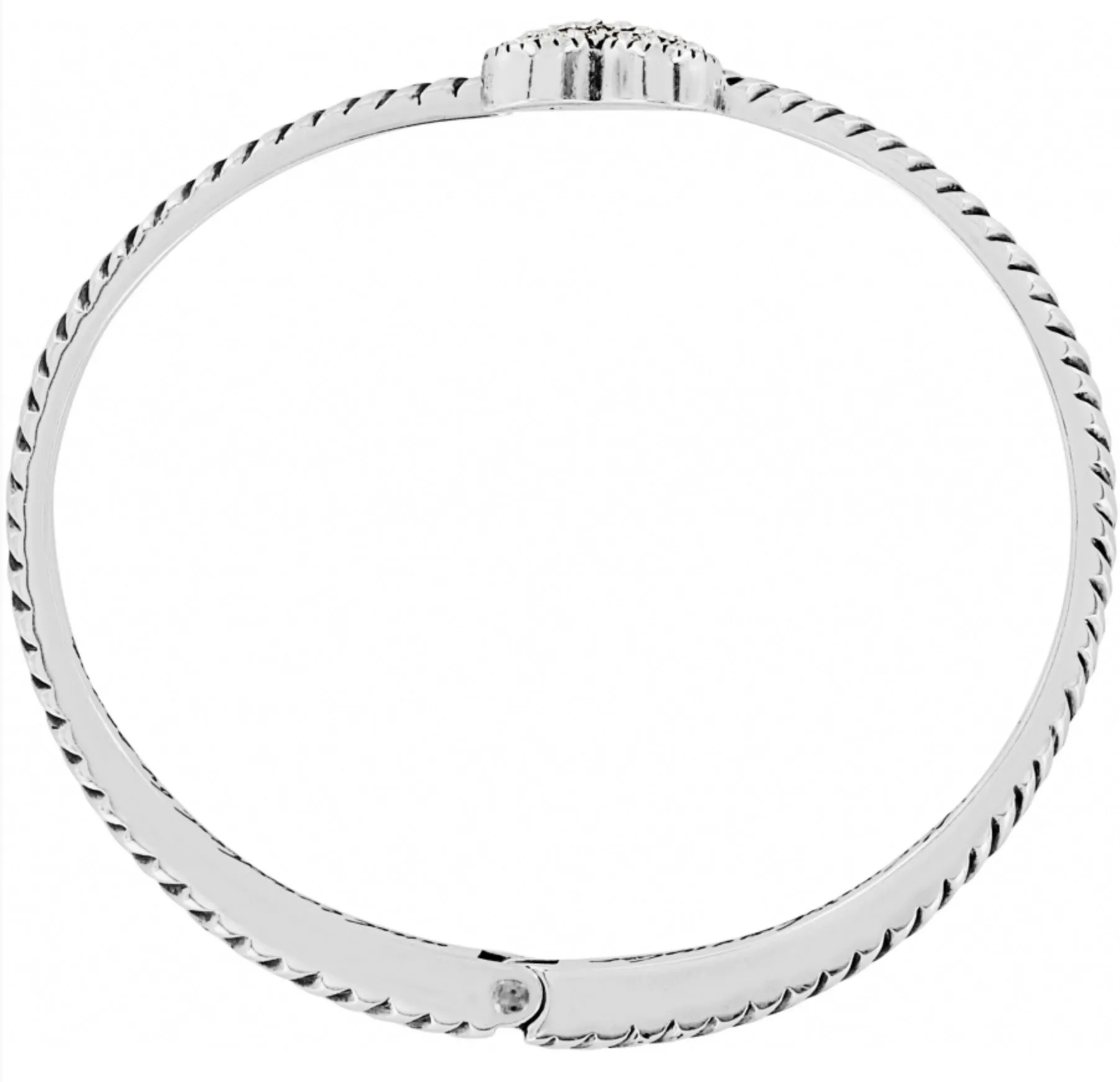 Celestial Heart Hinged Bangle