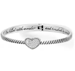 Celestial Heart Hinged Bangle