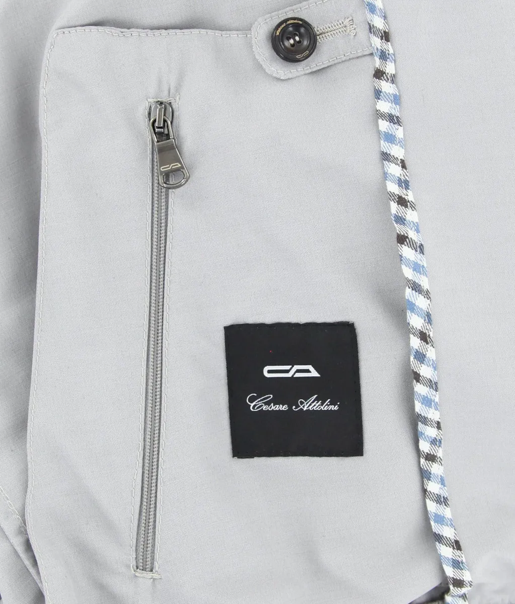 Cesare Attolini Light Gray Windbreaker