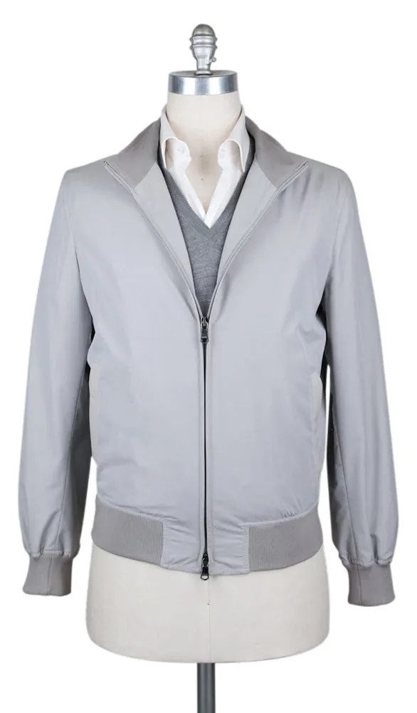 Cesare Attolini Light Gray Windbreaker