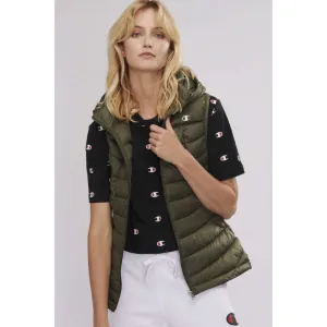 CHAMPION WOMENS PUFFER VEST KHAKI