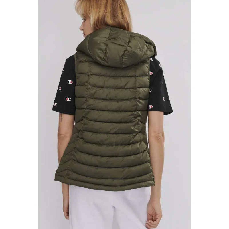 CHAMPION WOMENS PUFFER VEST KHAKI