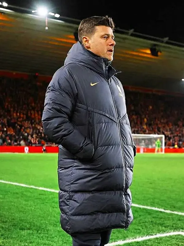 Chelsea F.C Black Puffer Coat