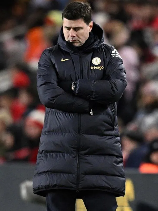 Chelsea F.C Black Puffer Coat