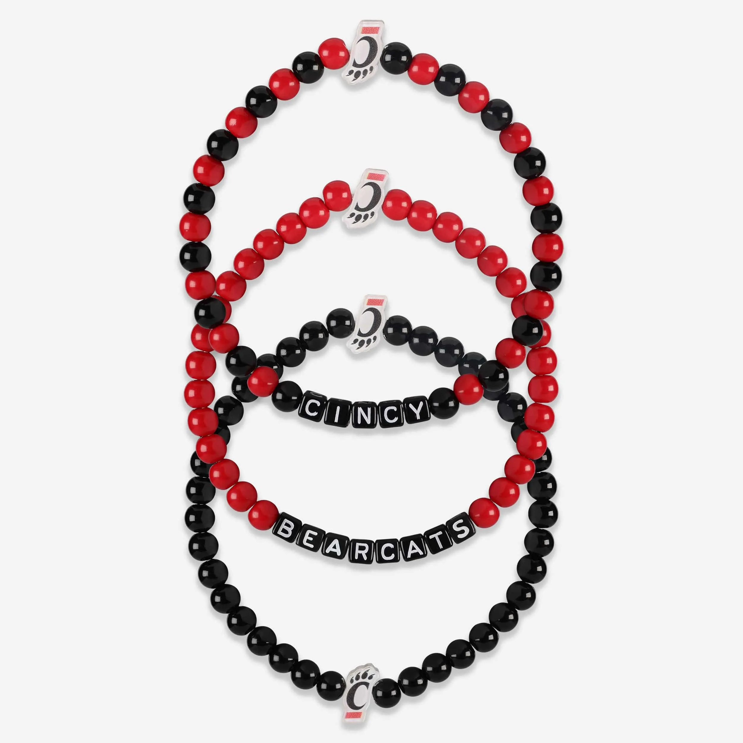 Cincinnati Bearcats 3 Pack Beaded Friendship Bracelet