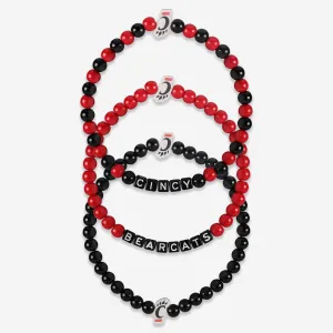 Cincinnati Bearcats 3 Pack Beaded Friendship Bracelet