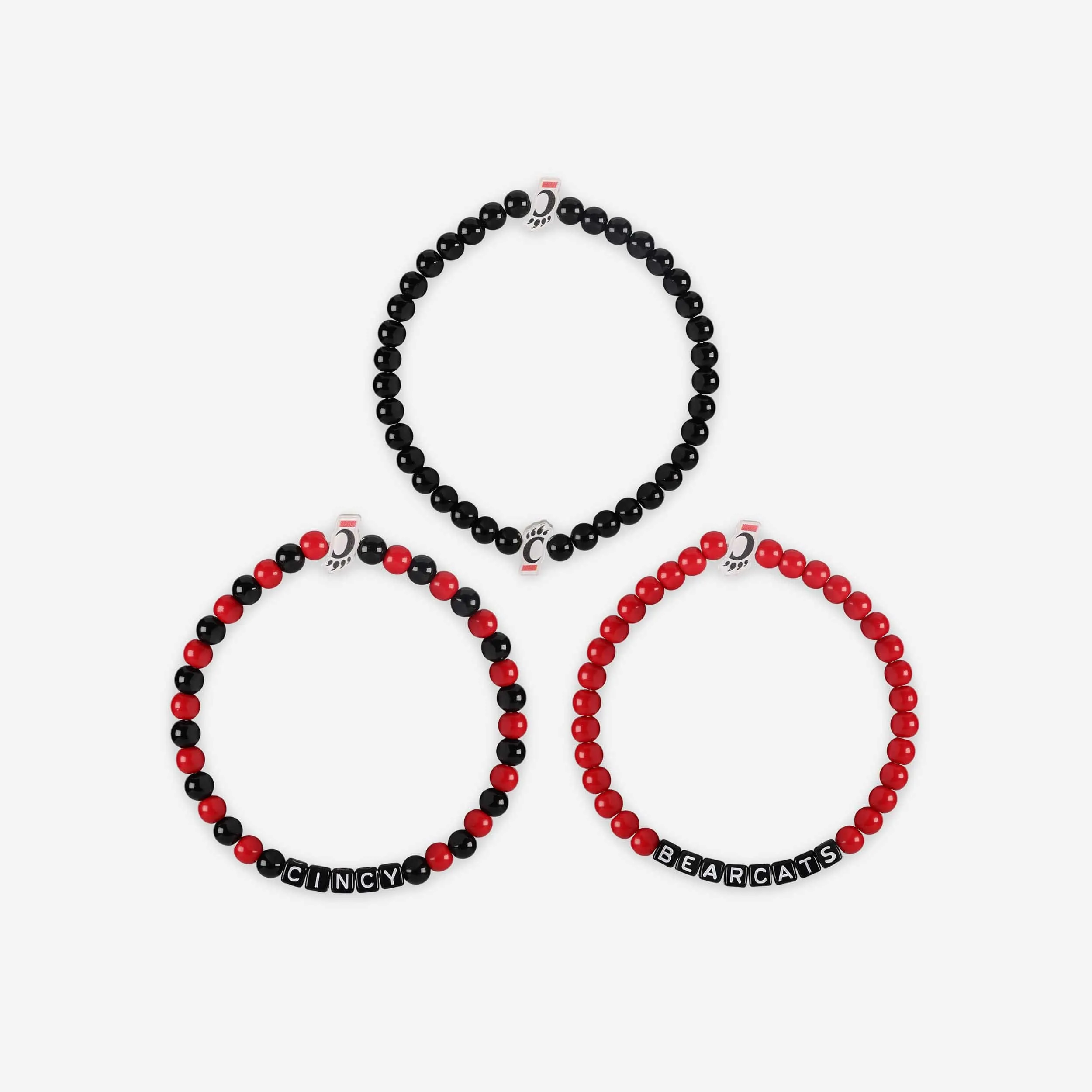 Cincinnati Bearcats 3 Pack Beaded Friendship Bracelet