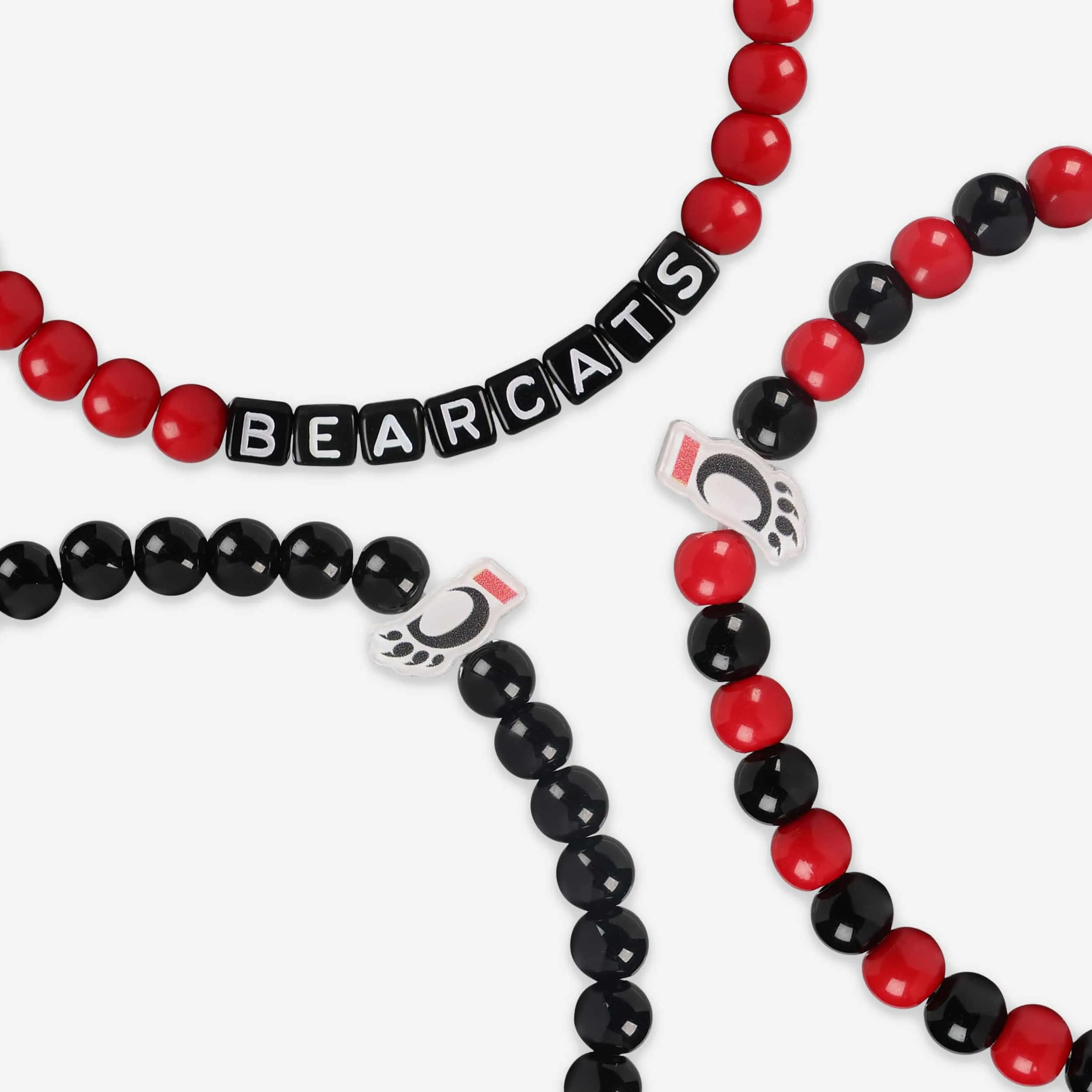 Cincinnati Bearcats 3 Pack Beaded Friendship Bracelet