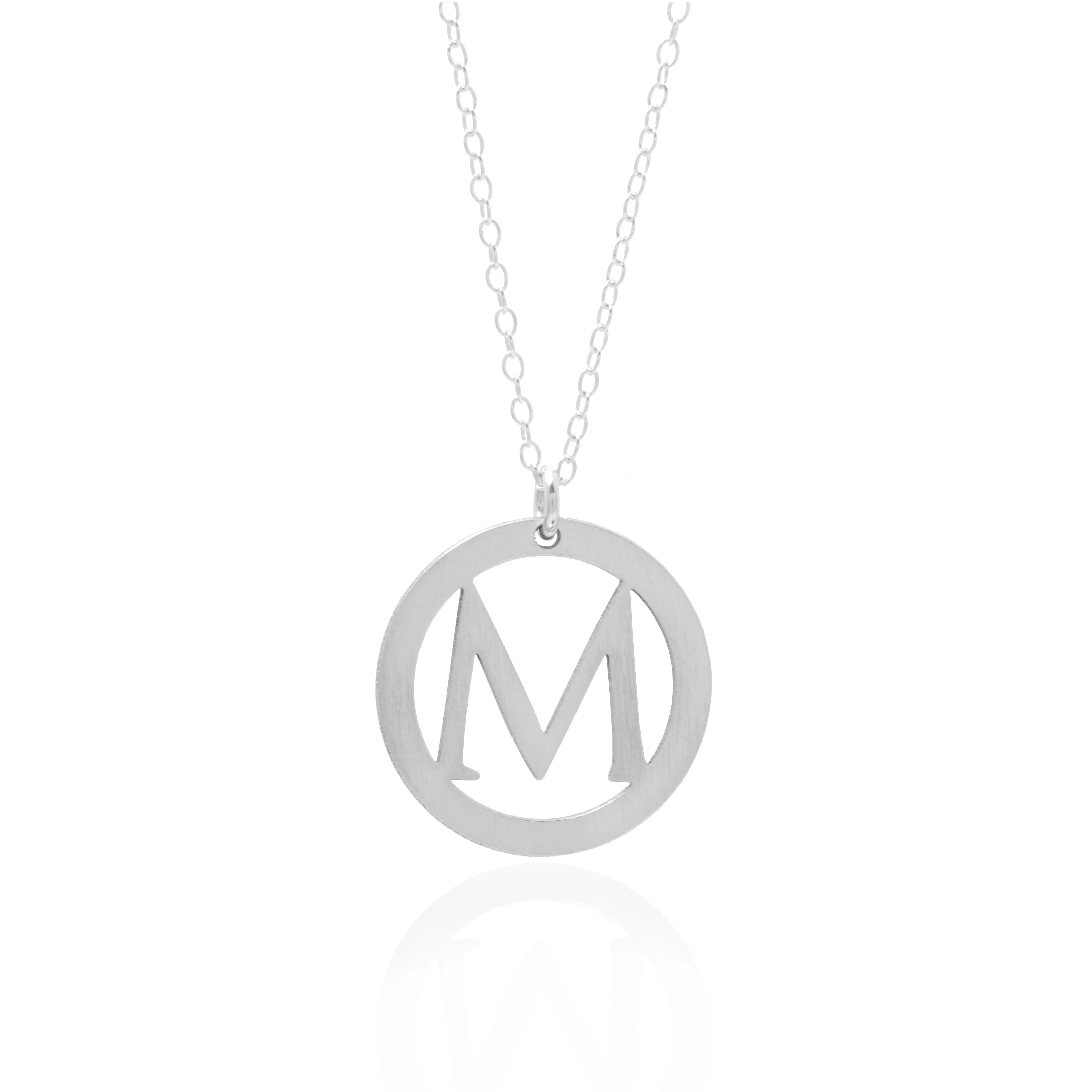 Circle Initial Necklace