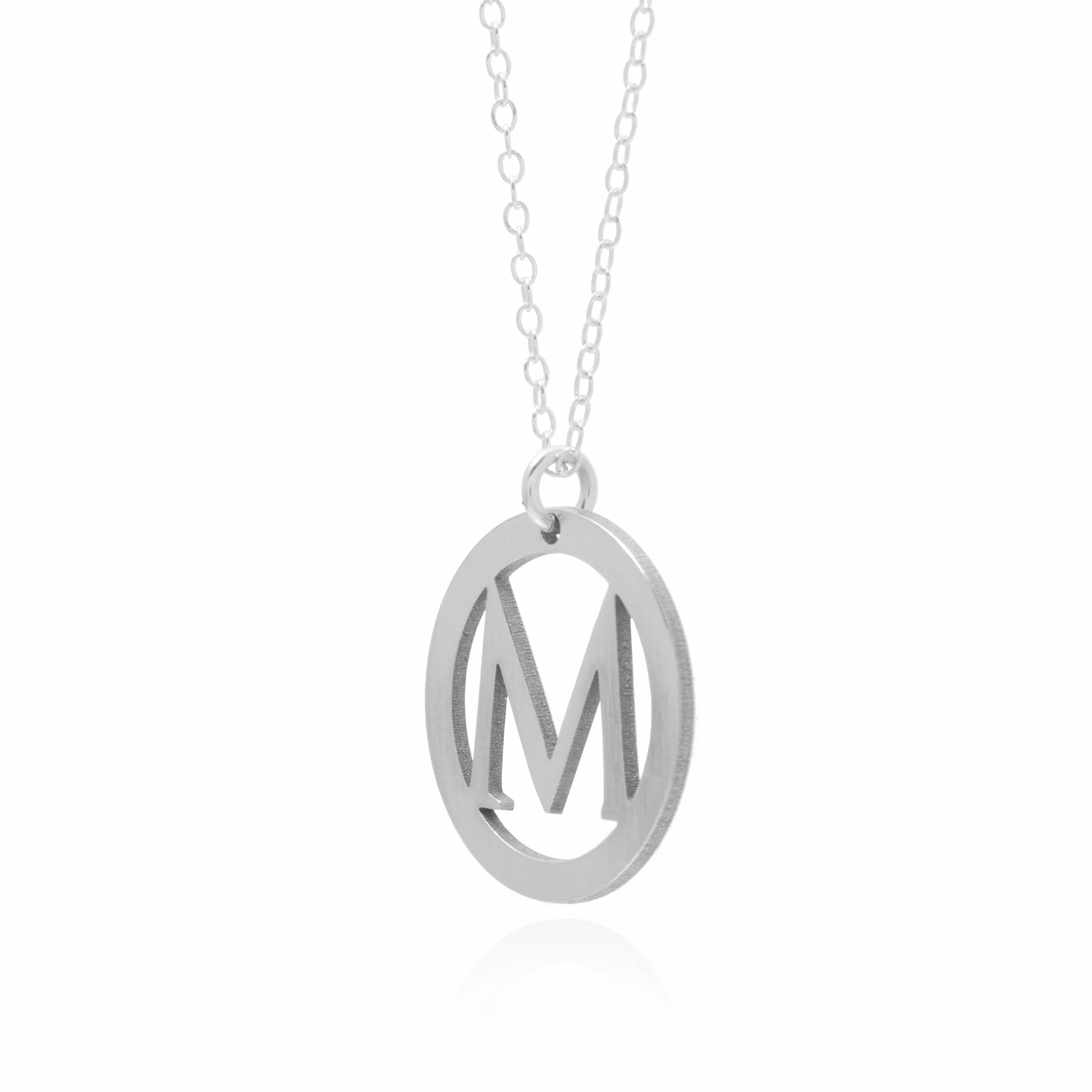 Circle Initial Necklace