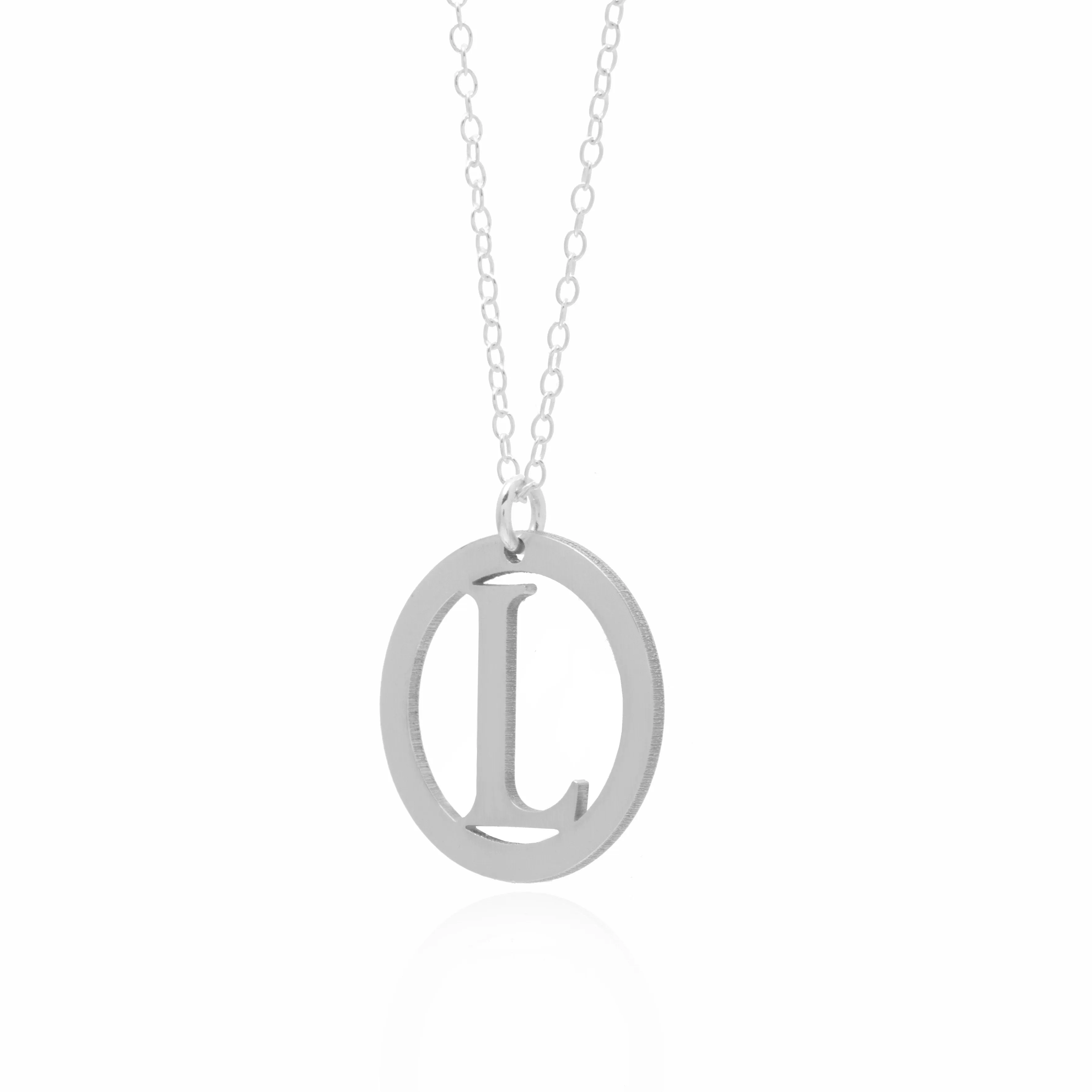 Circle Initial Necklace