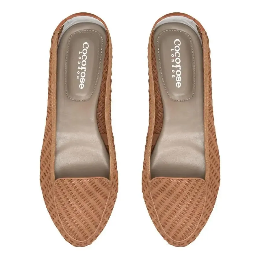 Clapham - Tan Woven Leather Loafers