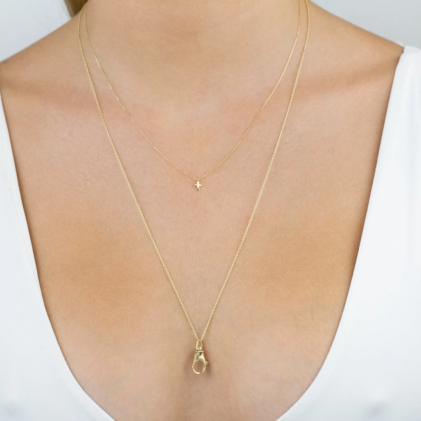 Clasp Necklace 14K