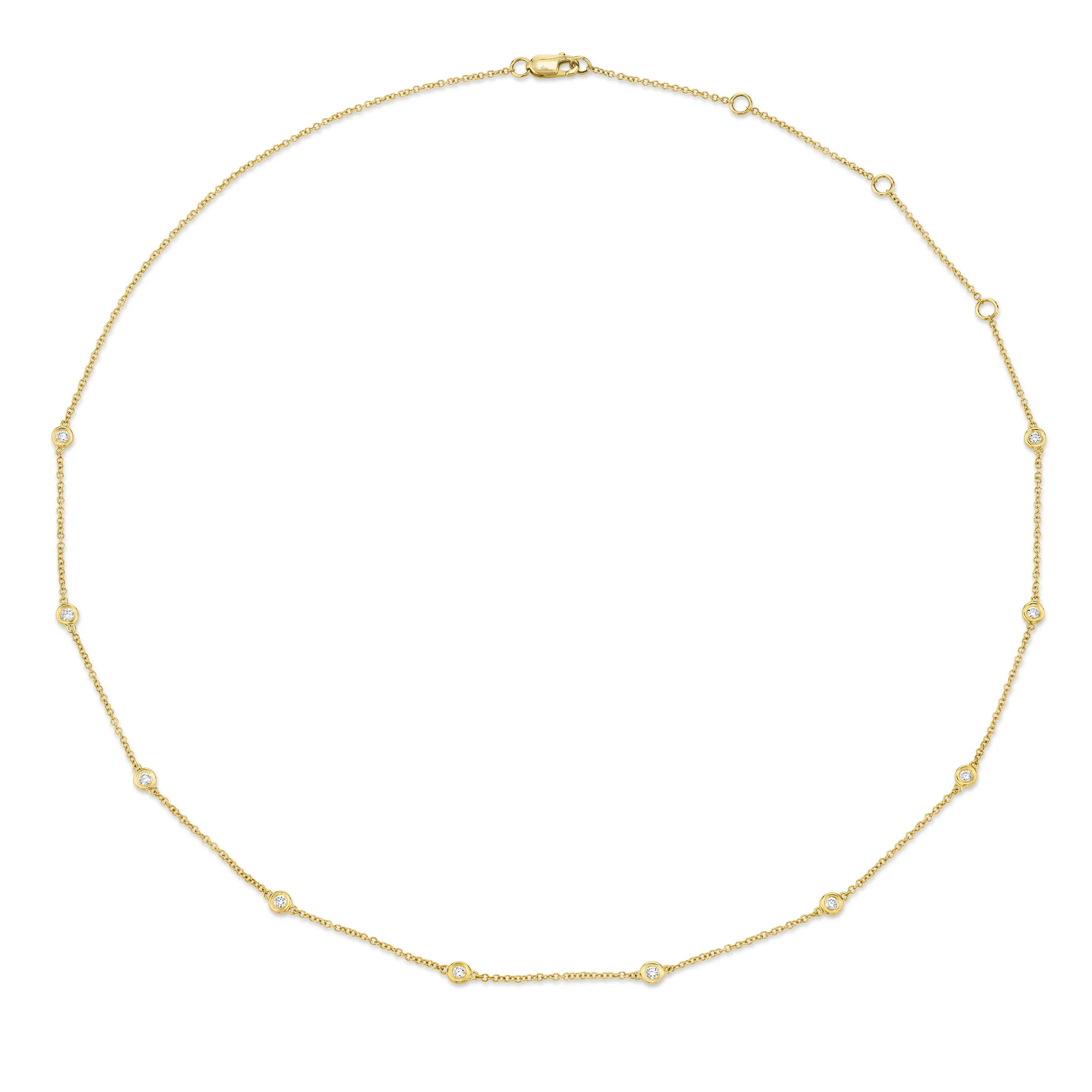 Classic Diamond Station Chain Necklace
