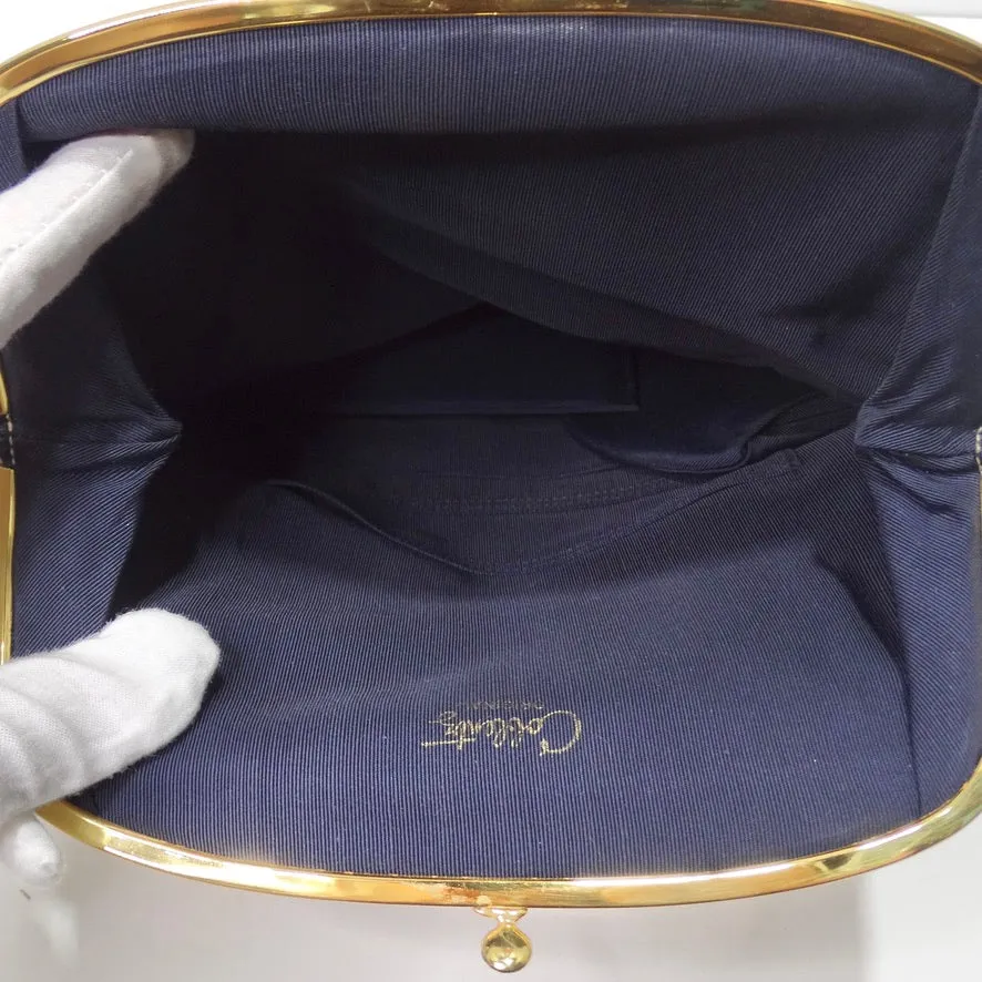 Coblentz 1960s Original Fold Over Embroidered Clutch
