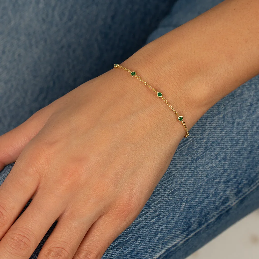 Colored Diamond By The Yard Bracelet