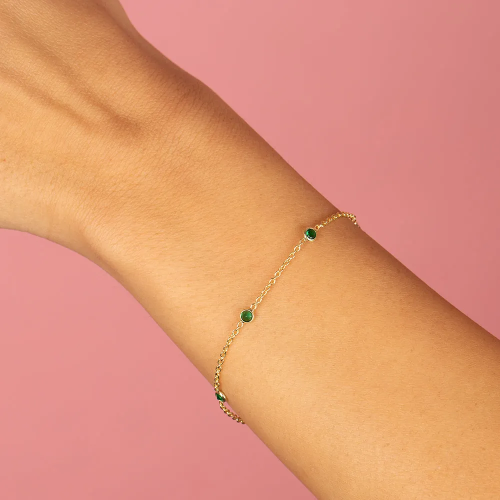 Colored Diamond By The Yard Bracelet