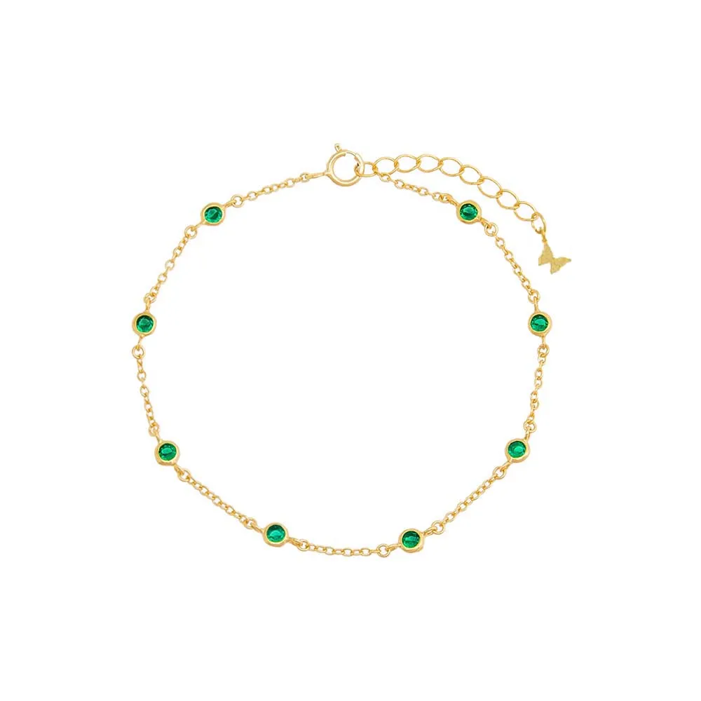 Colored Diamond By The Yard Bracelet