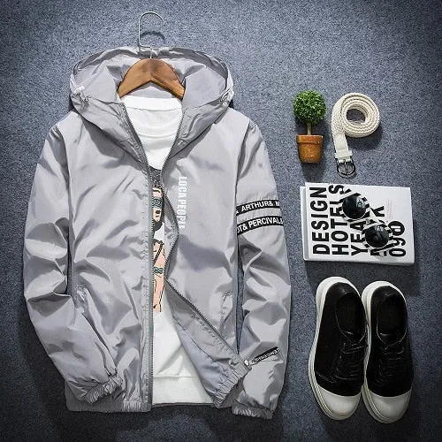 'Concrete Rose' Windbreaker