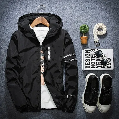 'Concrete Rose' Windbreaker