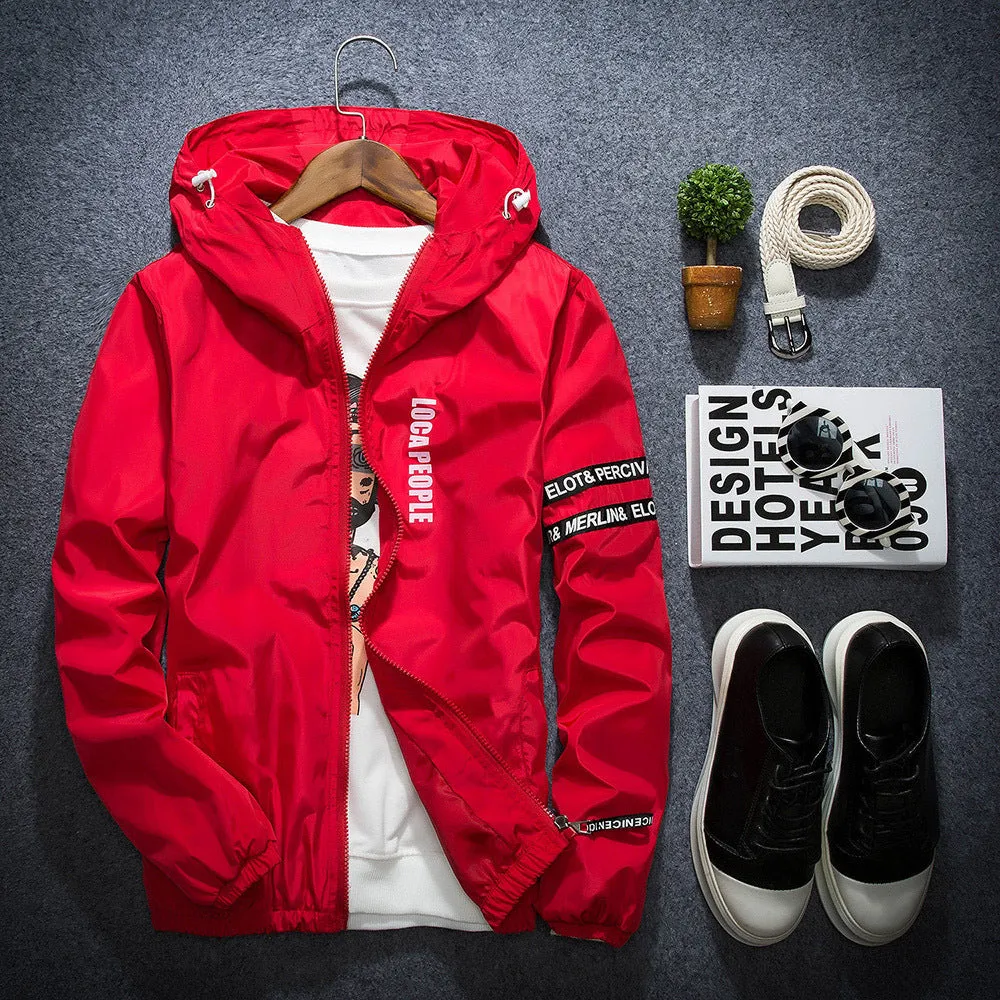 'Concrete Rose' Windbreaker