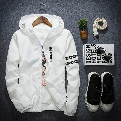 'Concrete Rose' Windbreaker