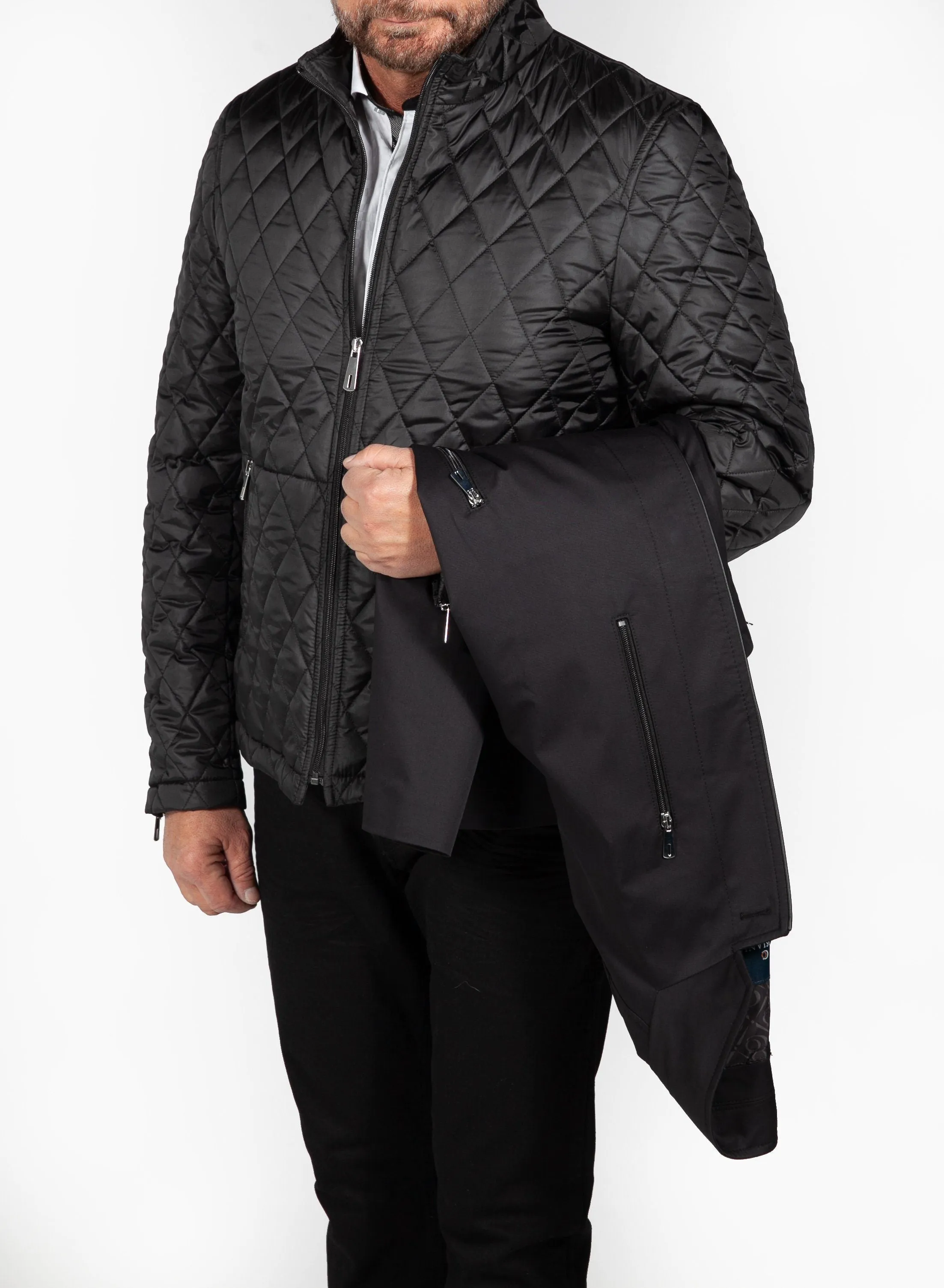 Cosiani Black 2 Piece Peacoat