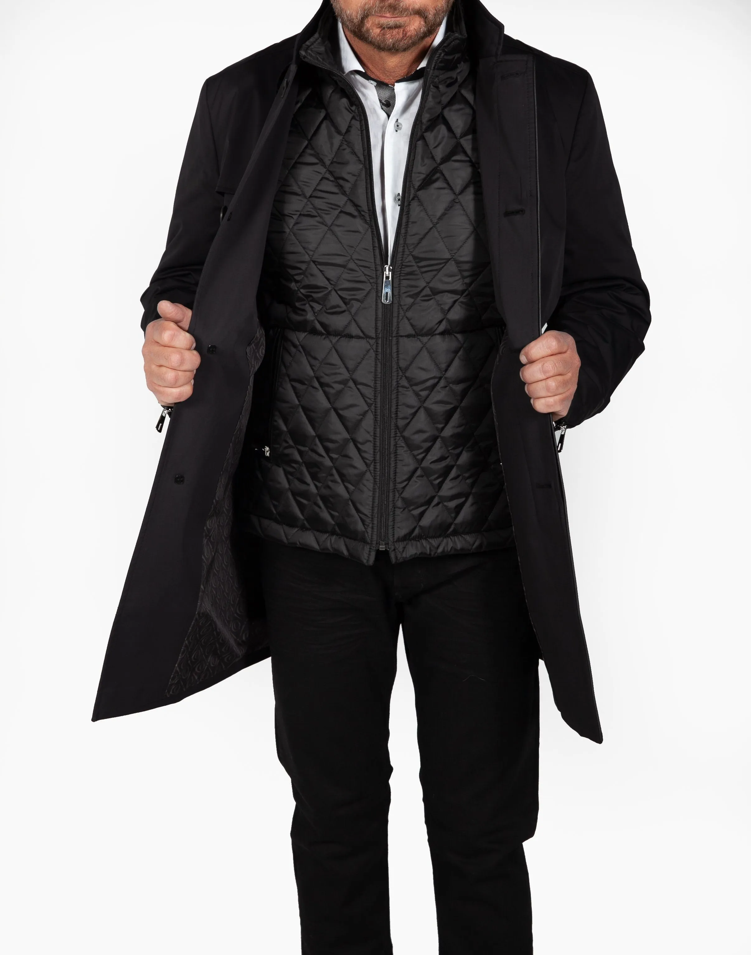 Cosiani Black 2 Piece Peacoat