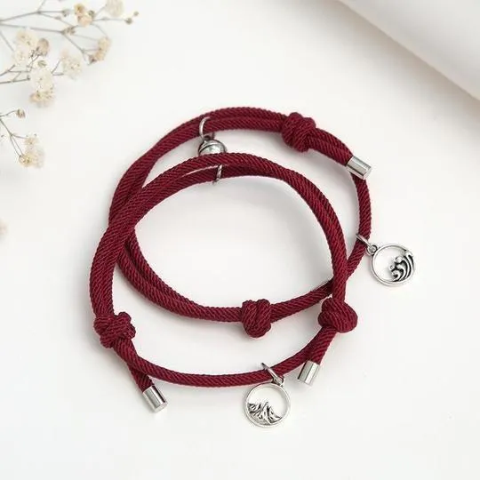 Couples braided bracelets